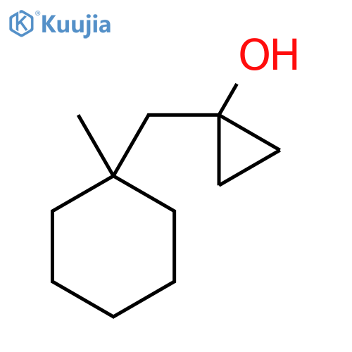 1-(1-methylcyclohexyl)methylcyclopropan-1-ol structure