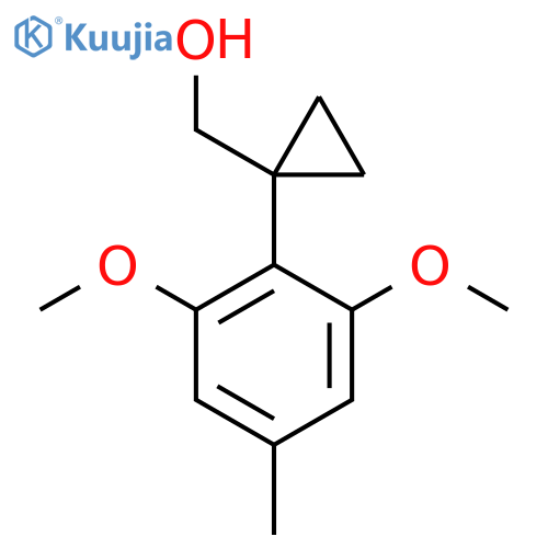1-(2,6-dimethoxy-4-methylphenyl)cyclopropylmethanol structure