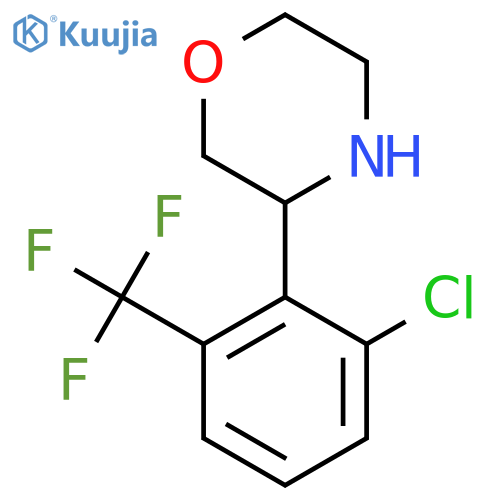 3-2-chloro-6-(trifluoromethyl)phenylmorpholine structure