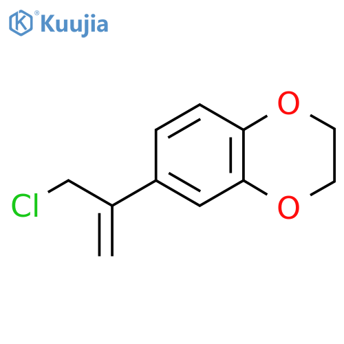 6-(3-chloroprop-1-en-2-yl)-2,3-dihydro-1,4-benzodioxine structure