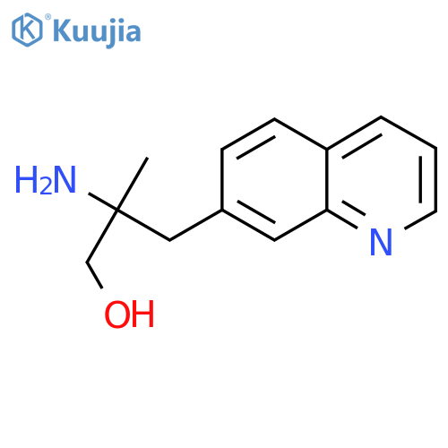 2-amino-2-methyl-3-(quinolin-7-yl)propan-1-ol structure