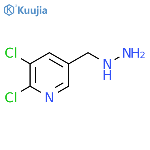 2,3-dichloro-5-(hydrazinylmethyl)pyridine structure
