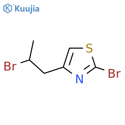 2-bromo-4-(2-bromopropyl)-1,3-thiazole structure