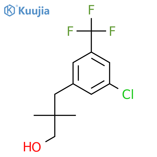 3-3-chloro-5-(trifluoromethyl)phenyl-2,2-dimethylpropan-1-ol structure