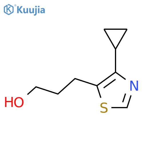 3-(4-cyclopropyl-1,3-thiazol-5-yl)propan-1-ol structure
