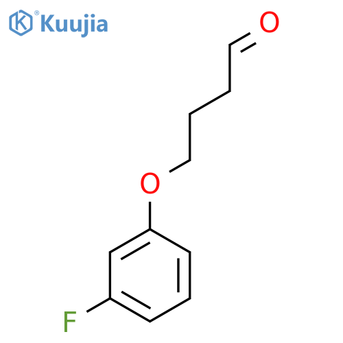 4-(3-fluorophenoxy)butanal structure
