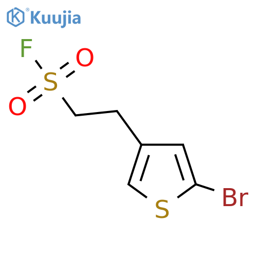 2-(5-bromothiophen-3-yl)ethane-1-sulfonyl fluoride structure