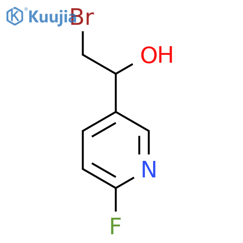 2-Bromo-1-(6-fluoropyridin-3-yl)ethan-1-ol structure