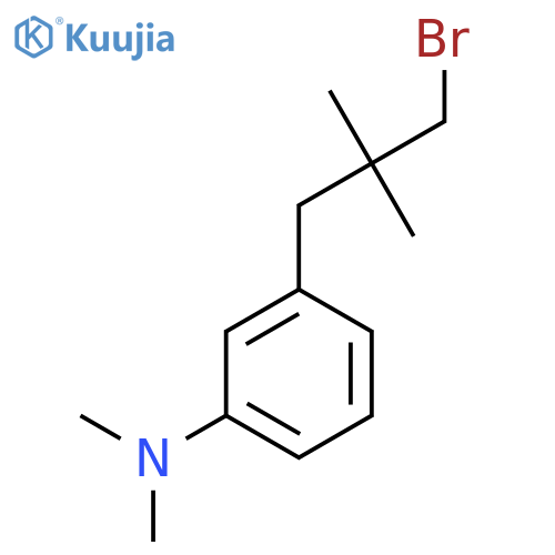 3-(3-bromo-2,2-dimethylpropyl)-N,N-dimethylaniline structure