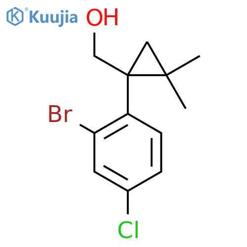 1-(2-bromo-4-chlorophenyl)-2,2-dimethylcyclopropylmethanol structure
