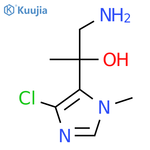 1-amino-2-(4-chloro-1-methyl-1H-imidazol-5-yl)propan-2-ol structure