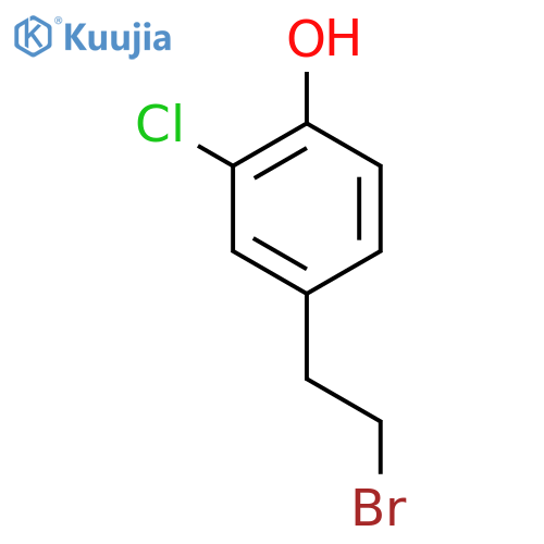 4-(2-bromoethyl)-2-chlorophenol structure