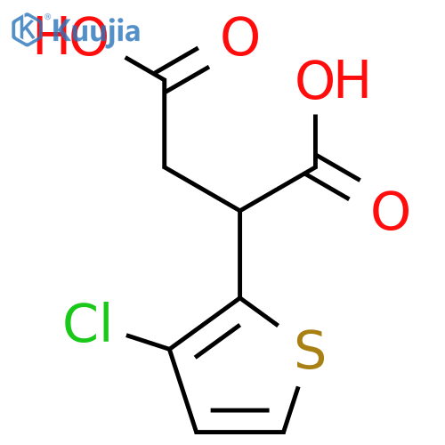 2-(3-chlorothiophen-2-yl)butanedioic acid structure