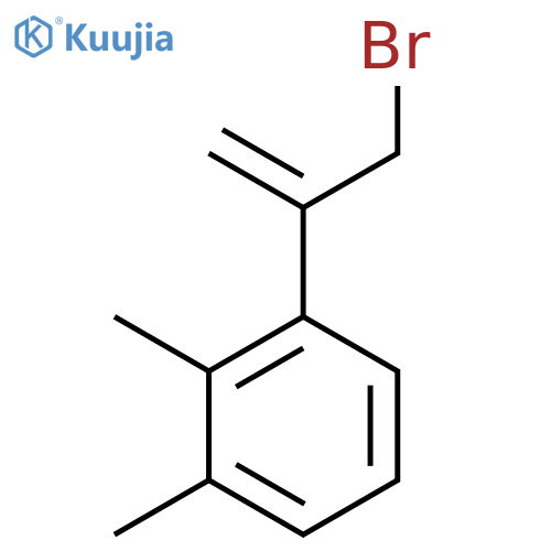 1-(3-bromoprop-1-en-2-yl)-2,3-dimethylbenzene structure