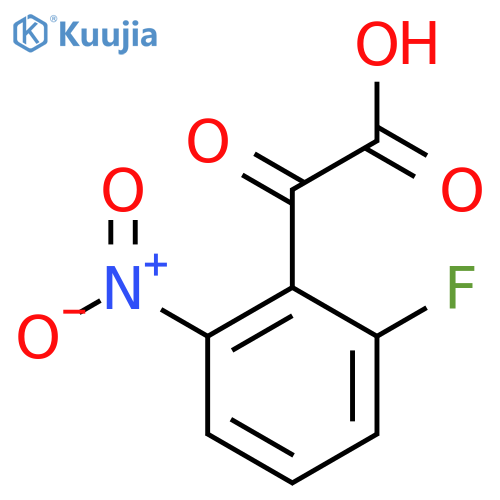 2-(2-fluoro-6-nitrophenyl)-2-oxoacetic acid structure