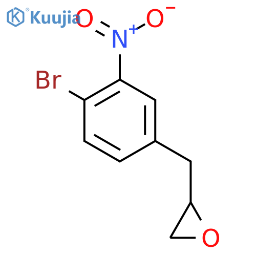2-(4-bromo-3-nitrophenyl)methyloxirane structure