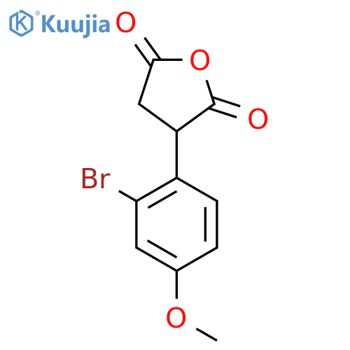 3-(2-bromo-4-methoxyphenyl)oxolane-2,5-dione structure