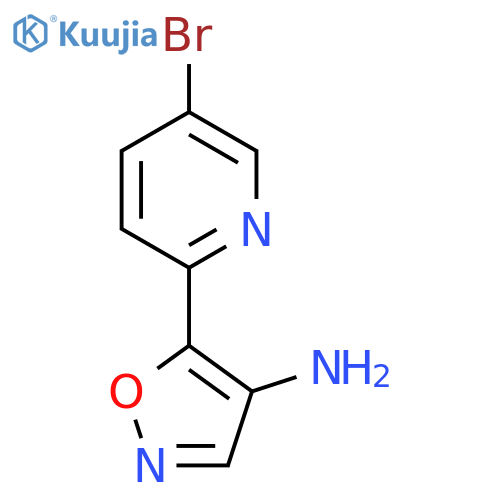 5-(5-bromopyridin-2-yl)-1,2-oxazol-4-amine structure