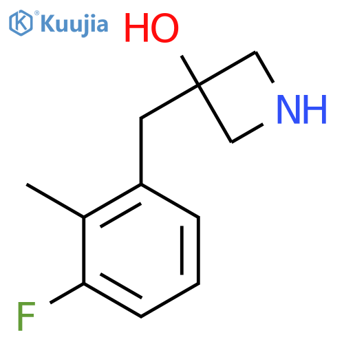 3-(3-fluoro-2-methylphenyl)methylazetidin-3-ol structure