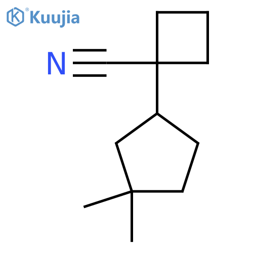 1-(3,3-dimethylcyclopentyl)cyclobutane-1-carbonitrile structure
