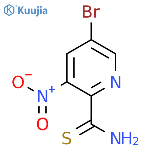 5-bromo-3-nitropyridine-2-carbothioamide structure