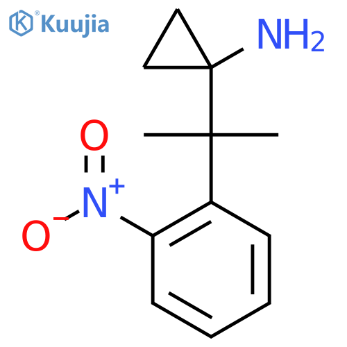 1-2-(2-nitrophenyl)propan-2-ylcyclopropan-1-amine structure