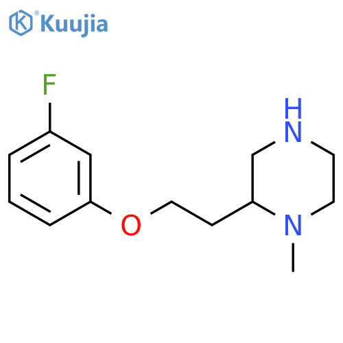 2-2-(3-fluorophenoxy)ethyl-1-methylpiperazine structure