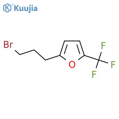 2-(3-bromopropyl)-5-(trifluoromethyl)furan structure