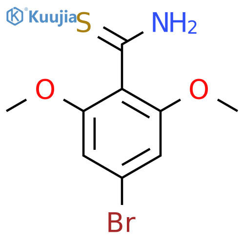 4-Bromo-2,6-dimethoxybenzene-1-carbothioamide structure