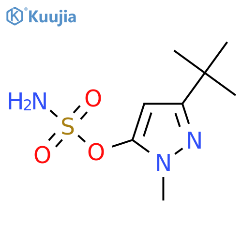 3-tert-butyl-1-methyl-1H-pyrazol-5-yl sulfamate structure