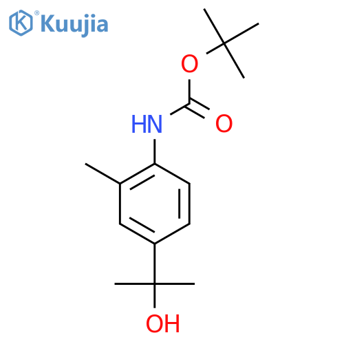 tert-butyl N-4-(2-hydroxypropan-2-yl)-2-methylphenylcarbamate structure