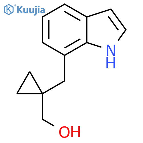 {1-(1H-indol-7-yl)methylcyclopropyl}methanol structure