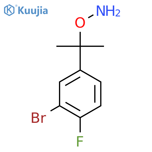 O-2-(3-bromo-4-fluorophenyl)propan-2-ylhydroxylamine structure