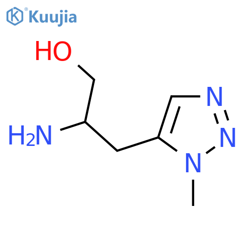 2-amino-3-(1-methyl-1H-1,2,3-triazol-5-yl)propan-1-ol structure