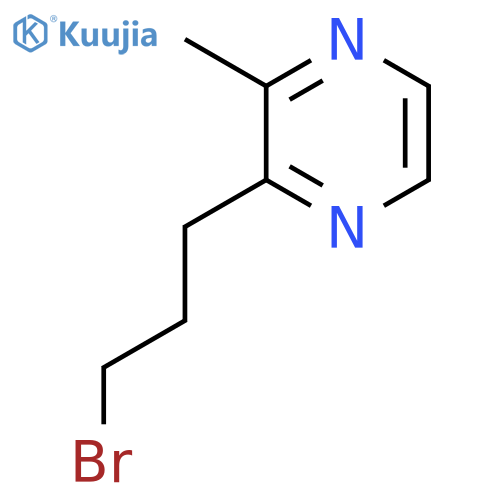 2-(3-bromopropyl)-3-methylpyrazine structure