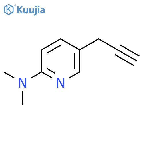 N,N-dimethyl-5-(prop-2-yn-1-yl)pyridin-2-amine structure