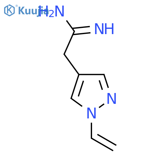 2-(1-ethenyl-1H-pyrazol-4-yl)ethanimidamide structure