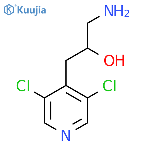 1-amino-3-(3,5-dichloropyridin-4-yl)propan-2-ol structure