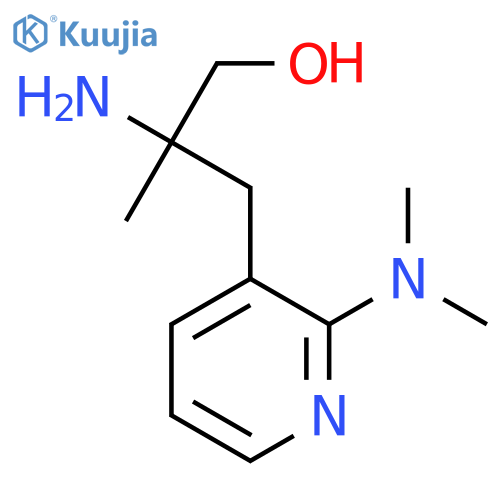 2-amino-3-2-(dimethylamino)pyridin-3-yl-2-methylpropan-1-ol structure
