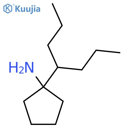1-(heptan-4-yl)cyclopentan-1-amine structure