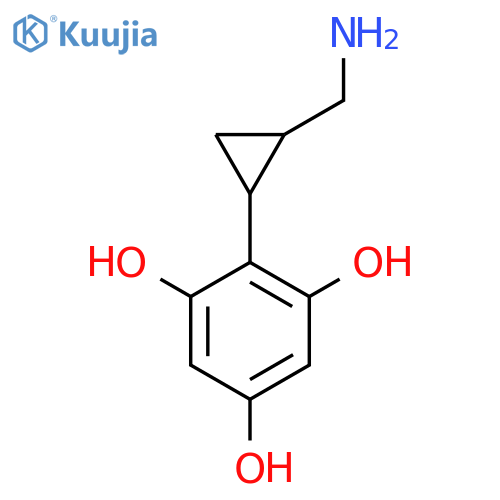 2-2-(aminomethyl)cyclopropylbenzene-1,3,5-triol structure