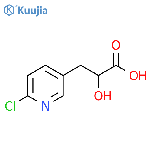 3-(6-chloropyridin-3-yl)-2-hydroxypropanoic acid structure