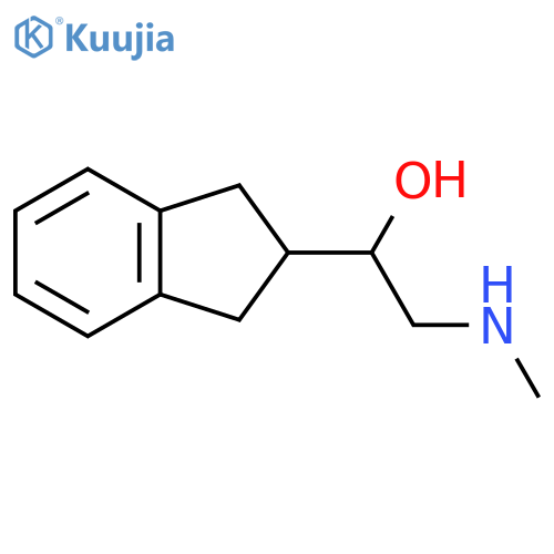 1-(2,3-dihydro-1H-inden-2-yl)-2-(methylamino)ethan-1-ol structure