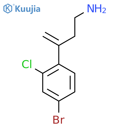3-(4-bromo-2-chlorophenyl)but-3-en-1-amine structure