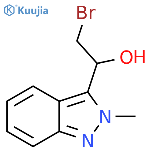 2-bromo-1-(2-methyl-2H-indazol-3-yl)ethan-1-ol structure