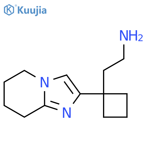 2-(1-{5H,6H,7H,8H-imidazo1,2-apyridin-2-yl}cyclobutyl)ethan-1-amine structure