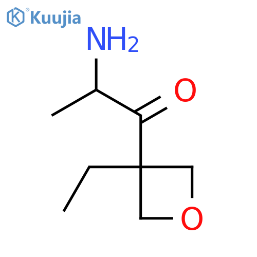 2-amino-1-(3-ethyloxetan-3-yl)propan-1-one structure