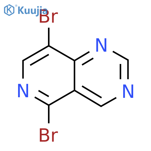 5,8-dibromopyrido4,3-dpyrimidine structure