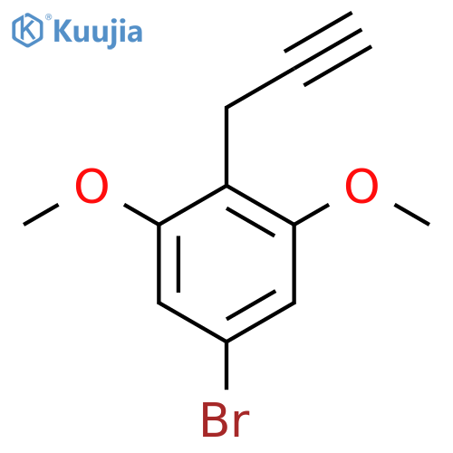 5-bromo-1,3-dimethoxy-2-(prop-2-yn-1-yl)benzene structure