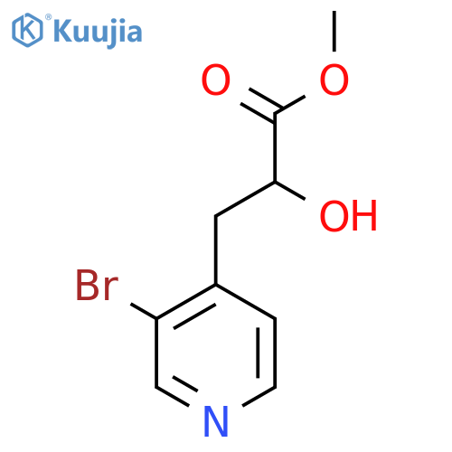 methyl 3-(3-bromopyridin-4-yl)-2-hydroxypropanoate structure